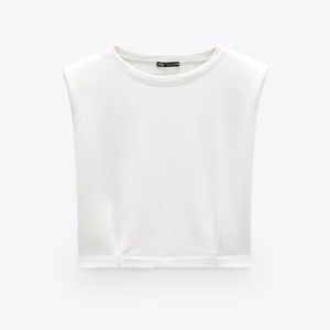 LAST CHANCE! NWT Zara Sweatshirt w/ Shoulder Pads